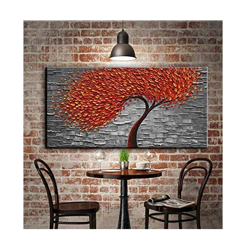 Wall Paintings Canvas Modern Red And Gray Wall Art