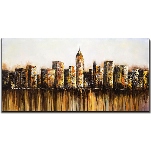 Canvas Wall Decor Big City Skyline Art Building Wall Art