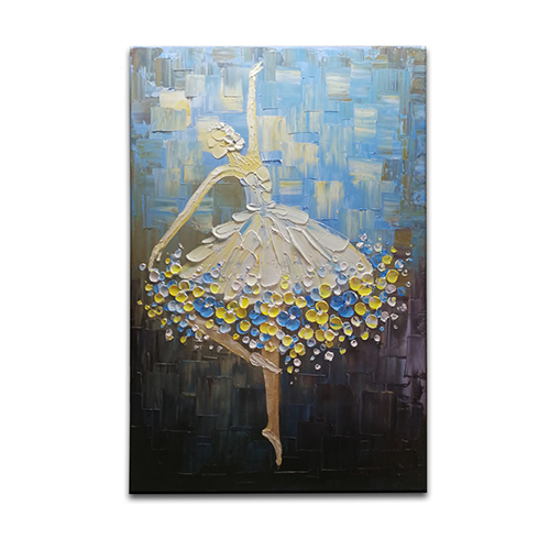 Oil On Canvas Contemporary Oil Painting Dancer Ballet Abstract Art