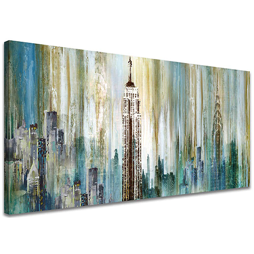 Home Decor Paintings Abstract Abstract City Painting