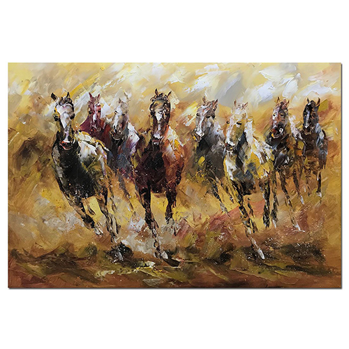 Wall Art Canvas Paintings Modern Horse Racing Wall Art