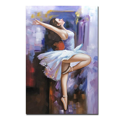 Wall Paintings Abstract Canvas Painting Of Girl Dance Oil Painting