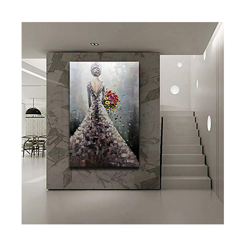 Oil Painting Canvas Original Woman Painting Images Vertical Abstract Paintings