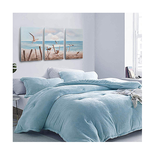 Oil Paintings On Canvas Wall Art Hand Painted 3 Piece Beach Canvas