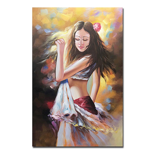 Wall Art Artwork Abstract Beautiful Girl Painting Images
