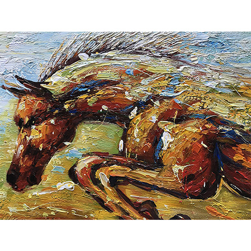 Wall Art Decor Paintings Cheap Running Horses Wall Art