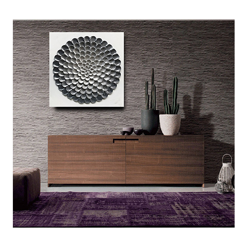 Hand Painted Artwork Original Black White Grey Canvas Art