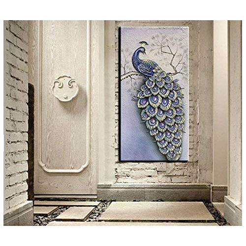 Canvas Artwork Extra Large Peacock Canvas Painting