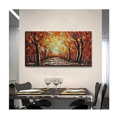 Wall Art Decor Paintings Cheap Forest Oil Painting