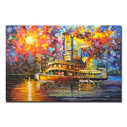 Wall Paintings Cheap Abstract Ship Painting Colorful Abstract Art Paintings