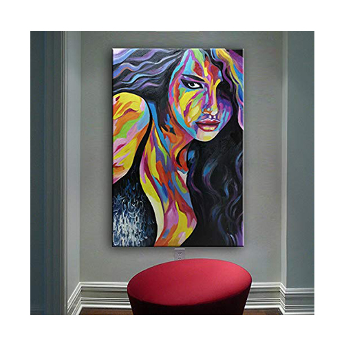 Artwork Canvas Wall Art Cheap Women Abstract Art Colorful Abstract Painting