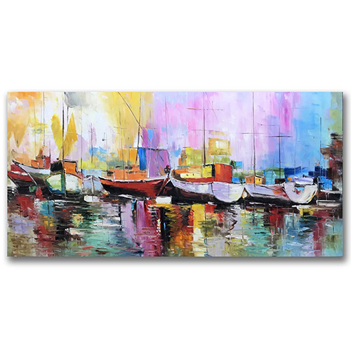 Oil Paintings Canvas Cheap Art Pictures Of Boats