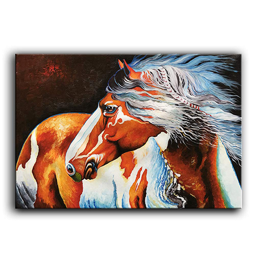 Canvas Painting Big Abstract Horse Paintings On Canvas