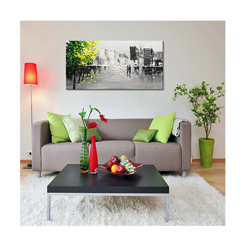 Knife Painting Hand Painted Cityscape Canvas Art