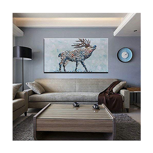 Oil Painting On Wall Cheap Elk Canvas Wall Art Giant Elk Canvas