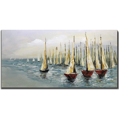 Canvas Wall Art Large Seascape Oil Paintings On Canvas