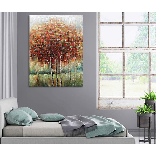 Canvas Wall Art Decor Contemporary Red Tree Canvas Painting