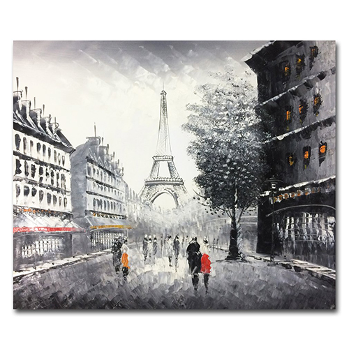 Artwork Wall Art Contemporary Eiffel Tower Oil Painting