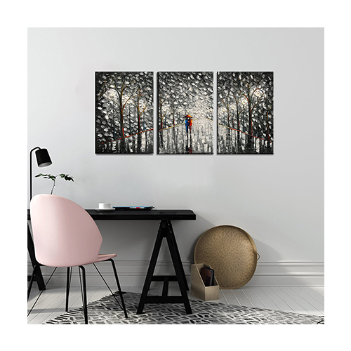Acrylic Wall Painting Contemporary Three Panel Canvas Pictures