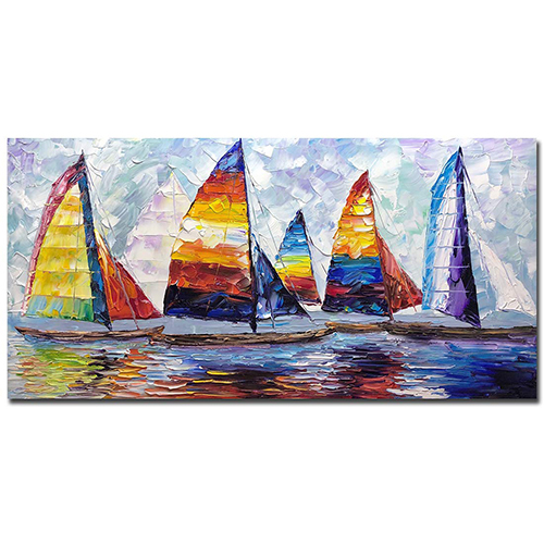 Canvas Art Wall Decor Contemporary Sailboat Wall Decor