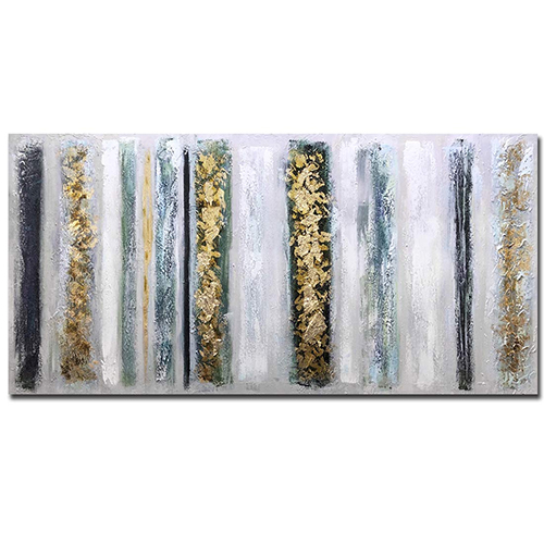 Oil Paintings Big Silver Sparkle Wall Art Abstract Wall Decor