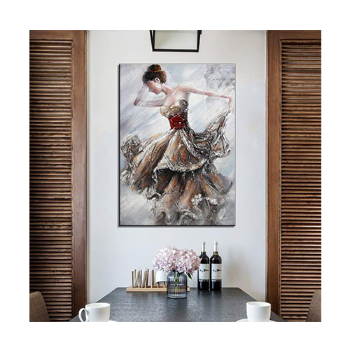 Wall Art Decor Ballerina Oil Painting Ballet Dancer Abstract Dancer Art