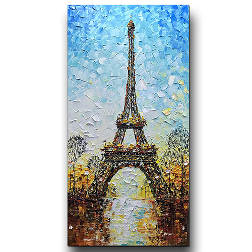 Hand Painted Artwork Parisian Canvas Wall Art