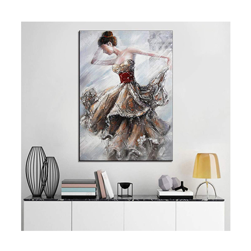 Wall Art Decor Ballerina Oil Painting Ballet Dancer Abstract Dancer Art