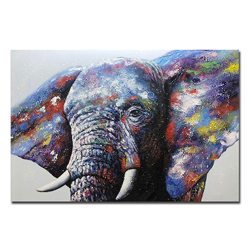 Canvas Painting Wall Art Modern Large Elephant Canvas Art