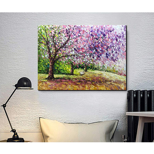 Painting Artwork Cheap Cherry Blossom Tree Canvas