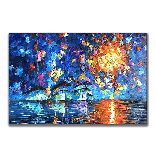 Oil Painting Modern Cheap Ship Painting Images Canvas Wall Art