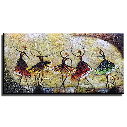 Acrylic Painting Modern Ballerina Oil Painting Ballet Dancer