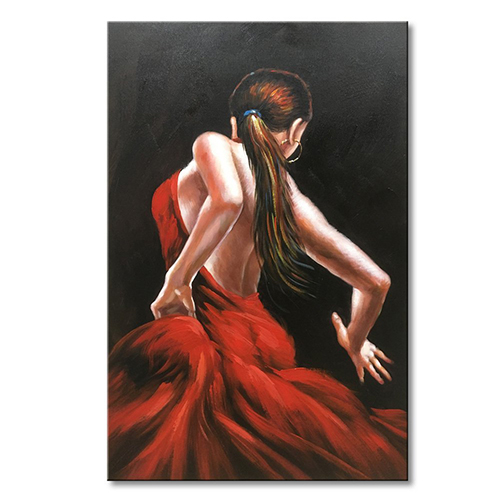 Canvas Knife Painting Artwork Extra Large Flamenco Dancer Oil Painting