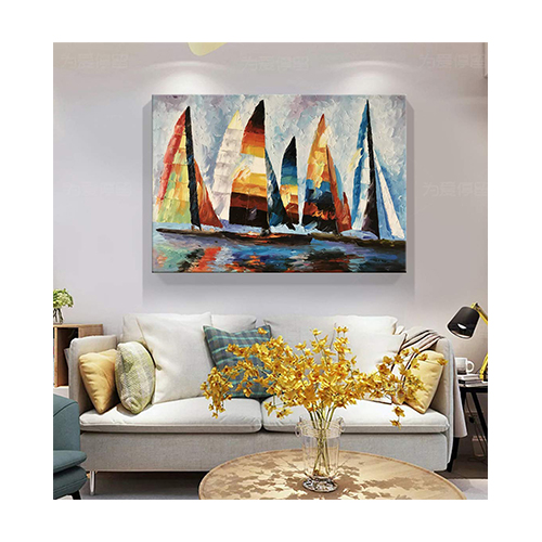 Canvas Paintings Original Abstract Sailboat Paintings