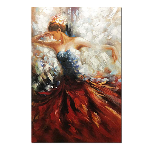 Wall Painting Decor Cheap Dance Oil Painting Dress Canvas Art