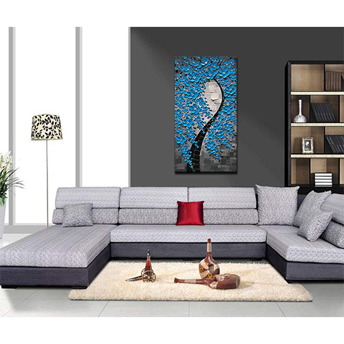 Wall Art Decor Paintings Cheap Large Blue Abstract Art