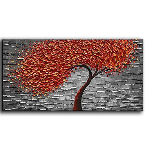 Wall Paintings Canvas Modern Red And Gray Wall Art