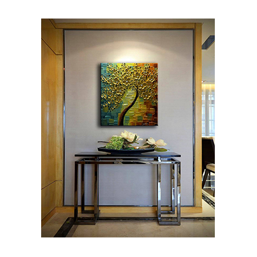 Wall Art Artwork Modern Green Gold Abstract Painting