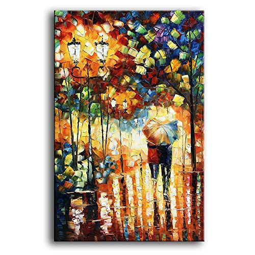 Hand Painted Oil Painting Modern Romantic Couple Wall Art