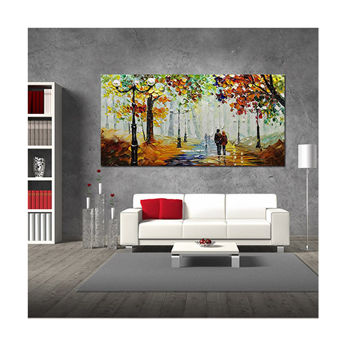 Canvas Knife Painting Artwork Extra Large Nordic Forest Canvas