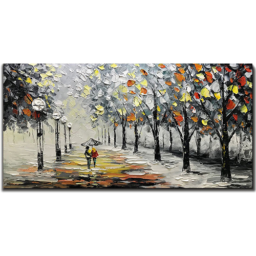 Canvas Art Extra Large Abstract Forest Art Couple Abstract Painting