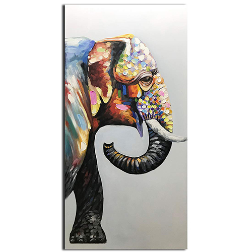 Canvas Wall Art Original Elephant Wall Decor For Living Room