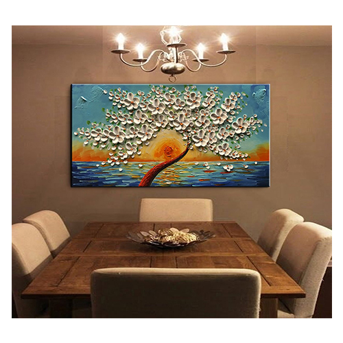 Painting Artwork Abstract Sunrise Acrylic Painting