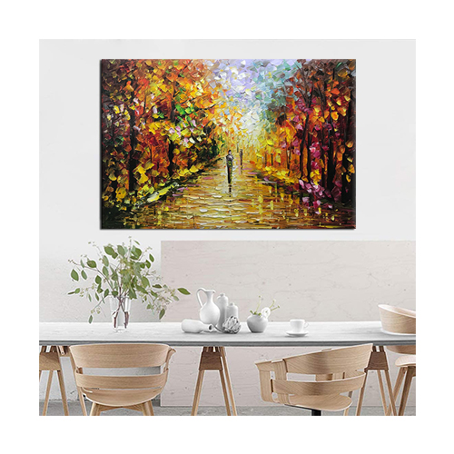 Canvas Wall Art Paintings Big Palette Knife Landscape In 3D Acrylic