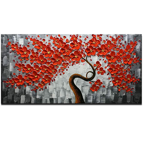 Canvas Decor Wall Art Red Canvas Pictures