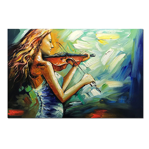 Painting On Canvas Wall Art Extra Large Violin Oil Painting