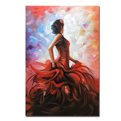 Painting Wall Decor Art Cheap Flamenco Dancer Canvas Painting