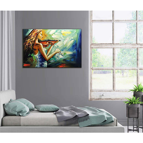 Painting On Canvas Wall Art Extra Large Violin Oil Painting