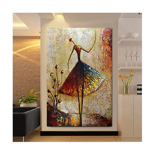 Hand Painted Oil Painting Modern Ballerina Abstract Art