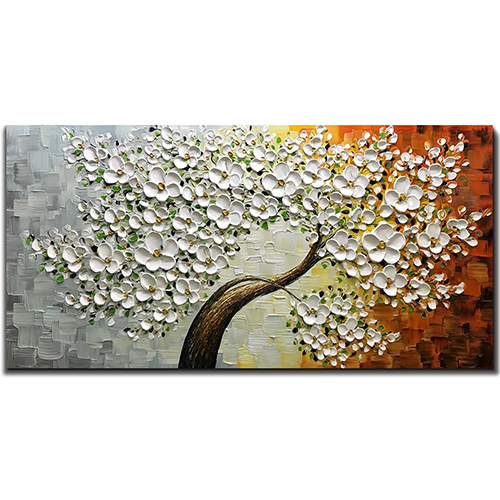 Wall Art Large Canvas Art Flowers Paintings Tree Painting Images